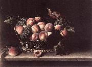 Louise Moillon Basket with Peaches and Grapes
